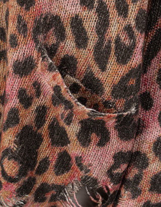 Oversize Kaschmir-Cardigan mit Destroyed Details
