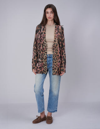 Oversize Kaschmir-Cardigan mit Destroyed Details