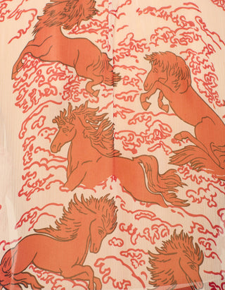 Gemusterte Bluse Poet Rouge Pegasus