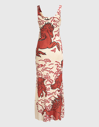 Seiden-Kleid Adele Rouge Pegasus