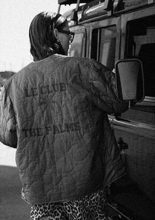 Oversize Material-Mix Jacke Shaw