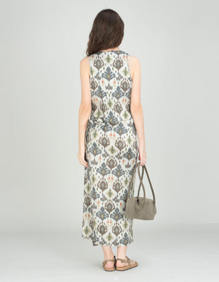 Gemusterte Weste mit Pailletten-Verzierung