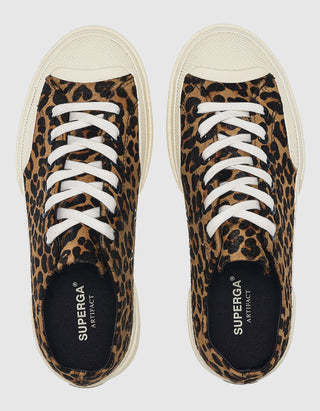 Leo-Sneaker Artifact mit Fell-Besatz