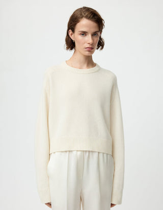 Kaschmir-Pullover mit Rundhalsausschnitt