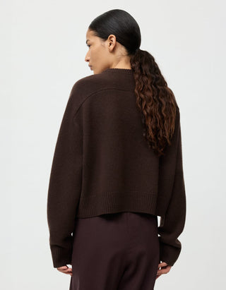 Kaschmir-Pullover mit Rundhalsaussschnitt