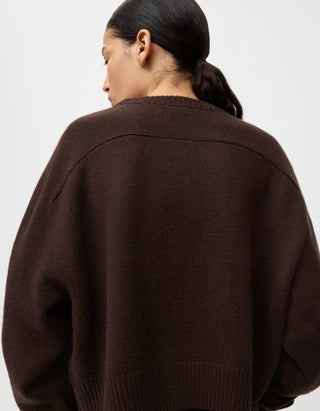 Kaschmir-Pullover mit Rundhalsaussschnitt