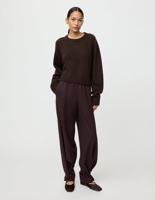 Kaschmir-Pullover mit Rundhalsaussschnitt