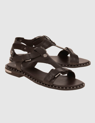 Leder-Sandale Piper mit Nietenbesatz