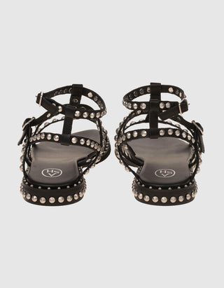 Leder-Sandale Precious mit Nietenverzierung