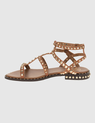 Leder-Sandale Precious mit Nietenverzierung