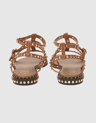 Leder-Sandale Precious mit Nietenverzierung