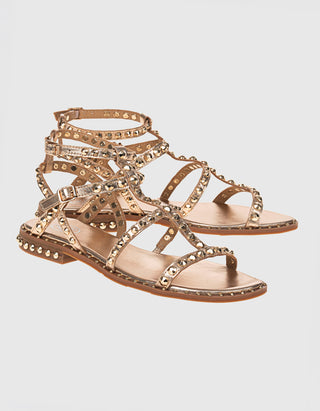 Leder-Sandale Precious mit Nietenverzierung