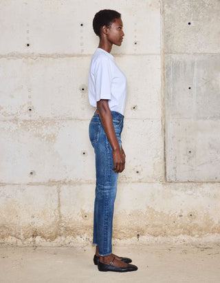 Washed-Out Tapered Jeans Sapporo