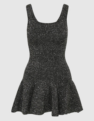 Mini-Strick-Kleid Liria mit Pailletten