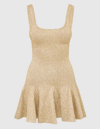 Mini-Strick-Kleid Liria mit Pailletten