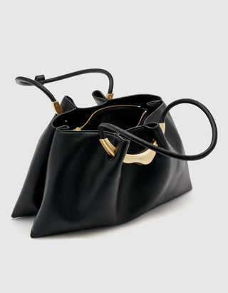 Glattleder-Handtasche Asa Satchel mit Metall-Details