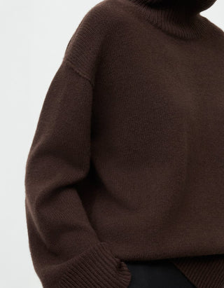 Oversize Kaschmir-Rollkragen-Pullover Boyfriend