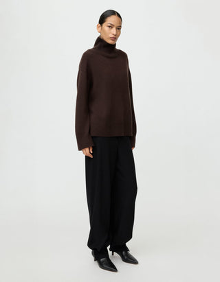 Oversize Kaschmir-Rollkragen-Pullover Boyfriend