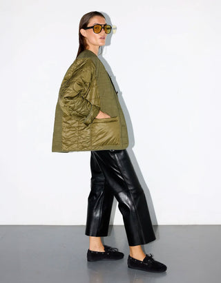 Oversize Material-Mix Jacke Shaw