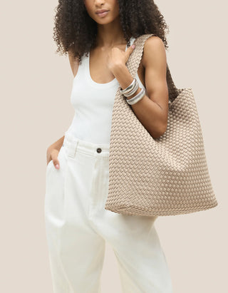 Geflochtene Hobo Bag Nomad Large mit Pouch