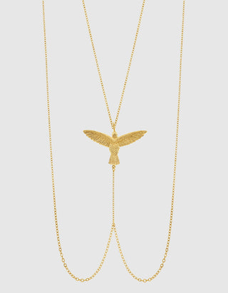 Vergoldete Bodychain Hummingbird
