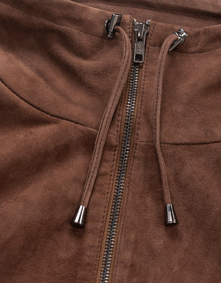 Veloursleder-Jacke Soleil Plein