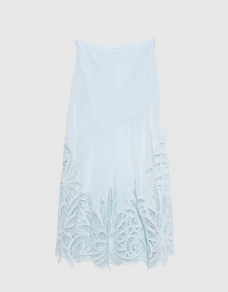 Seiden-Midi-Rock Oona Lace