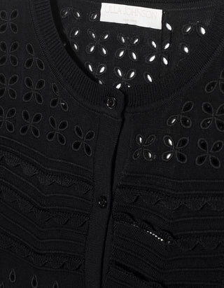Cardigan Abriana Eyelet mit Lochstickerei