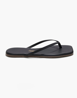 Leder-Flip Flops Square Toe Lily
