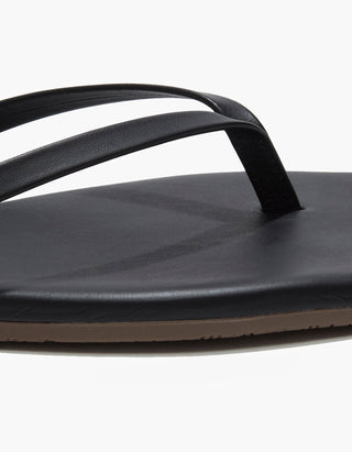 Leder-Flip Flops Square Toe Lily