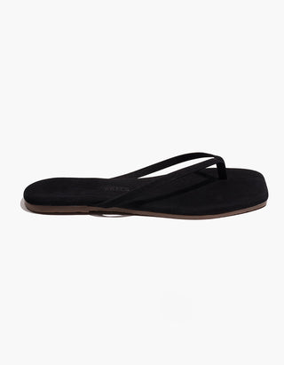 Veloursleder-Flip Flops Square Toe Lily Suede