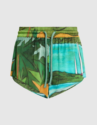 Gemusterte Seiden-Shorts Magdalena