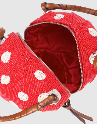 Perlenbestickte Tasche Shroom