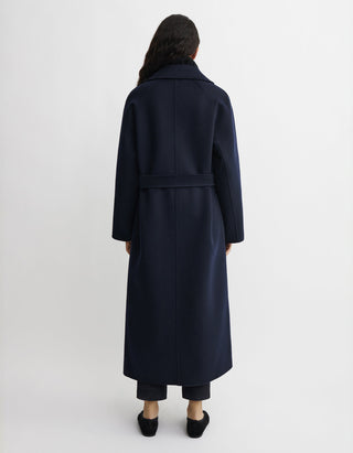 Woll-Mantel Suza mit Bindegürtel