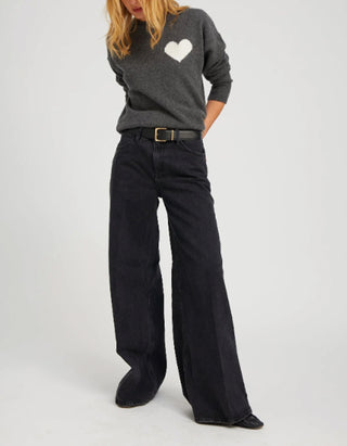 Kaschmir-Pullover Heart Logo