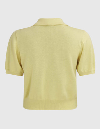 Kaschmir-Seide-Mix Pullover Amara Polo Tee