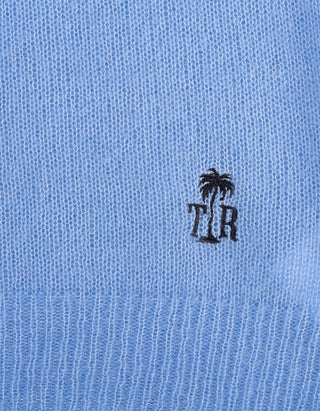 Kaschmir-Seide-Mix Raglan-Pullover Amara Saddle Crew