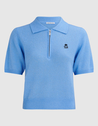 Kaschmir-Seide-Mix Pullover Amara Polo Tee
