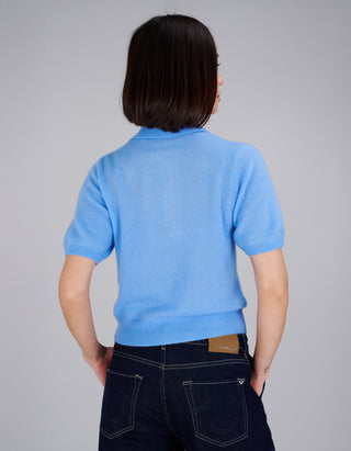 Kaschmir-Seide-Mix Pullover Amara Polo Tee