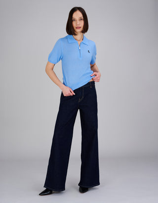 Kaschmir-Seide-Mix Pullover Amara Polo Tee