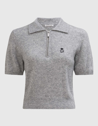 Kaschmir-Seide-Mix Pullover Amara Polo Tee