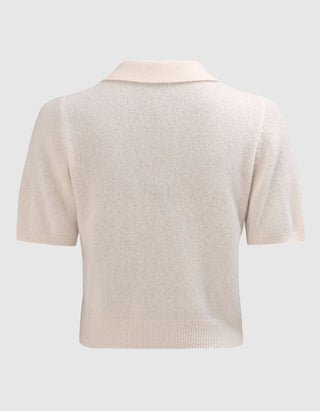 Kaschmir-Seide-Mix Pullover Amara Polo Tee