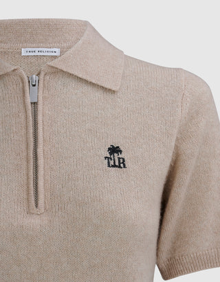 Kaschmir-Seide-Mix Pullover Amara Polo Tee