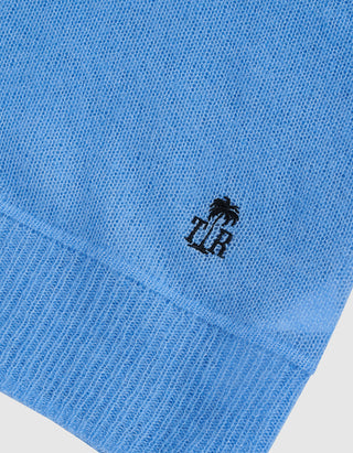 Oversize Kaschmir-Seiden-Pullover Amara mit V-Ausschnitt