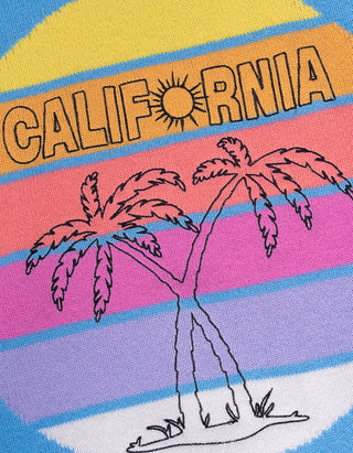 Merinowoll-Kaschmir-Pullover MC California Crew mit Stickerei