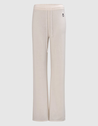 Merinowoll-Kaschmir-Strickhose Wide Leg MC