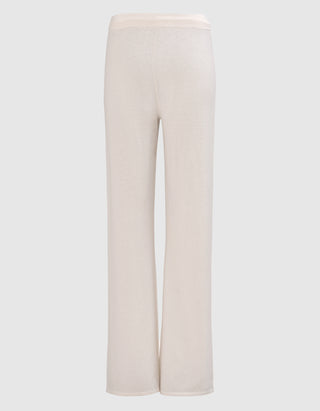 Merinowoll-Kaschmir-Strickhose Wide Leg MC