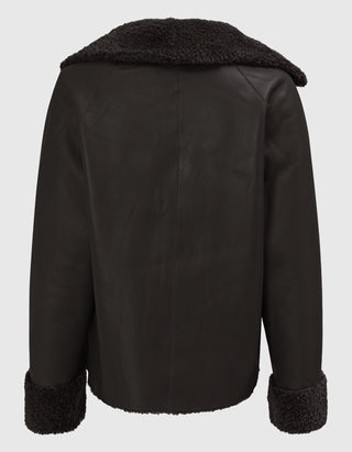 Wende-Shearling Jacke Teila Merinillow Alba Nappa