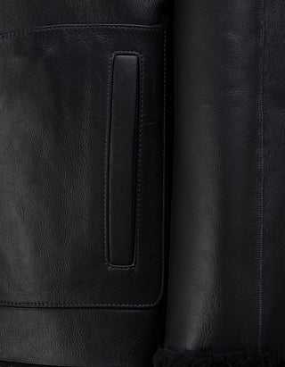 Shearling-Wende-Jacke Teila Merinillo Alba Nappa