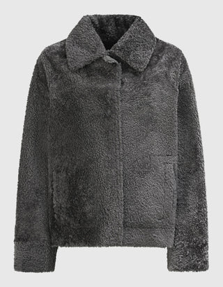 Schafleder-Shearling-Wendejacke Teila Merinillo Alba Nappa